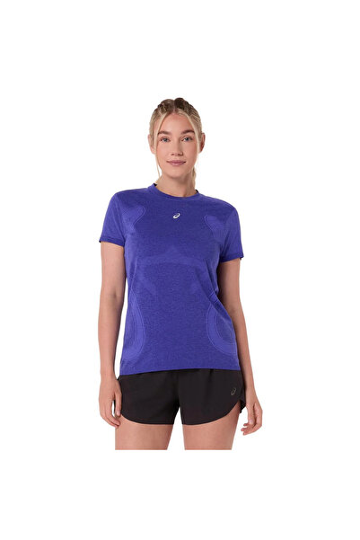 Asics Road Seamless Kadın Mavi Koşu T-Shirt 2012D292-401