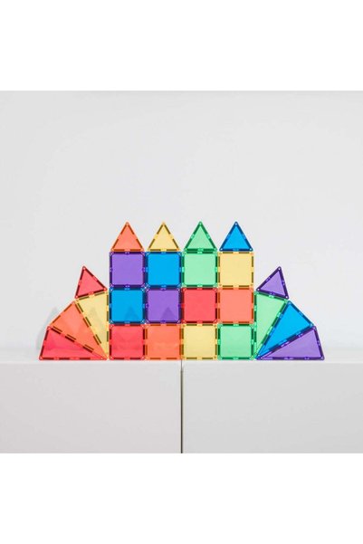 Connetix Set de construcție magnetic, Rainbow Mini Pack, Tiles, 24 piese, 3 ani+