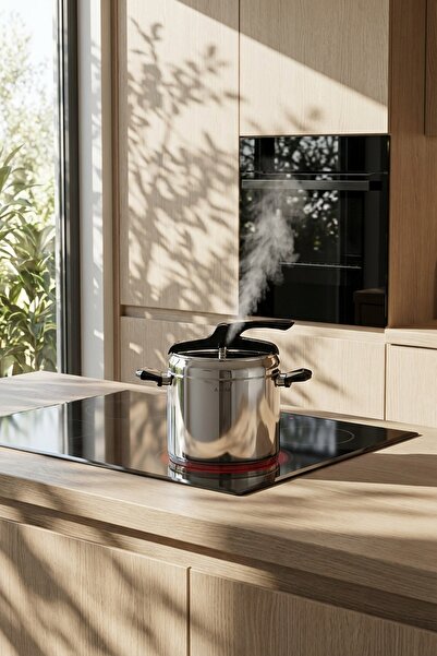 ACAR Rust Steel Pressure Cooker - 8 Lt