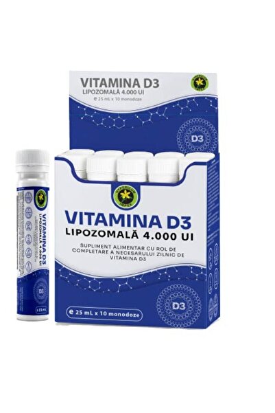 HYPERICUM Vitamina D3 lipozomală 4.000 UI 25 ml x 10 doze pentru o persoană