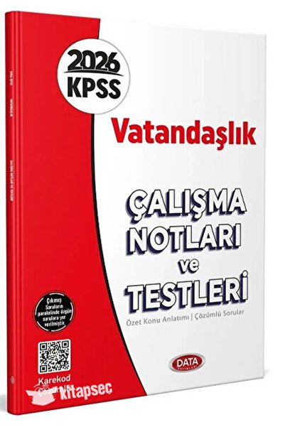 Data Yayınları DATA KPSS 2026 Vatandaşlık Çalışma Notları