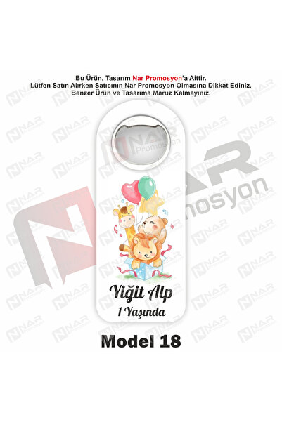 Nar Promosyon 30 Adet Mıknatıslı Dik, Uzun Açacak Magnet - Ambalaj Hediyeli -...