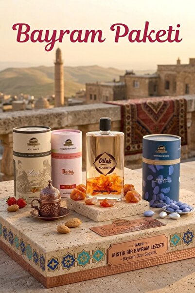 Tarihi Mardin Kahvecisi Bayram Paketi - (kürt kahvesi, dağ çilekli merini, ba...