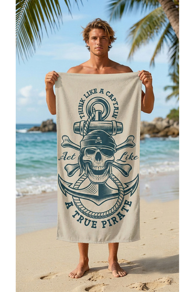 PANCHY CANKY Patterned Beach Towels 75X150 cm Soft Set of Cotton Large Size S...