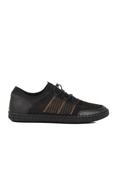 Aspor Black Genuine Leather Men's Casual Shoes