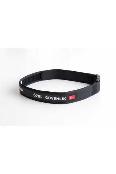 Güvenlik Kemeri / Özel Güvenlik Yazılı Kemer Siyah Tek Ebat / Oversize