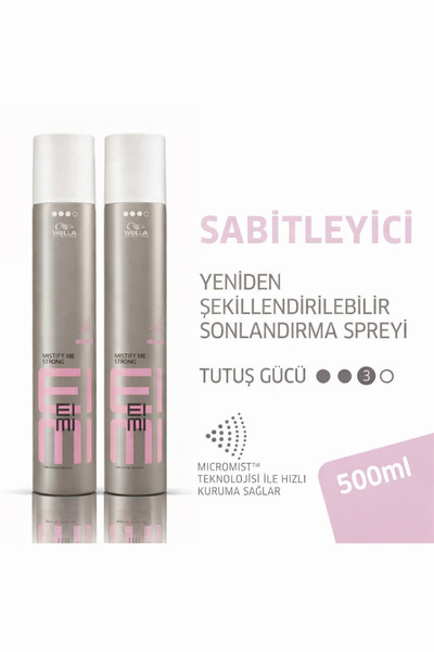 Wella Professionals Eimi Mistify Me Strong Hold Fast Drying -Mist Teknolojili...