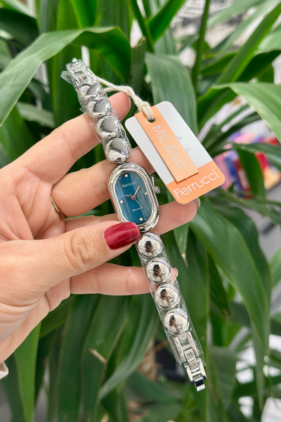 Ferrucci Çelik Kordon Su Geçirmez Garantili Kadın Kol Saati