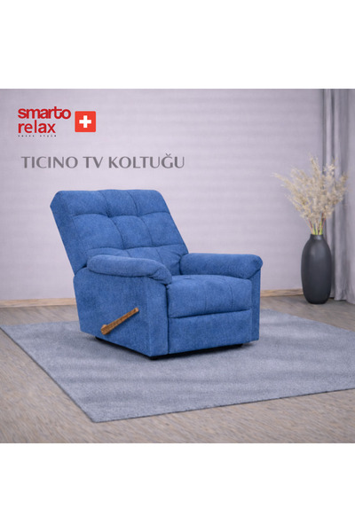 Smarto relax Smarto-Ticino Manuel Mekanizmalı ayak uzatma TV Koltuğu Berjer