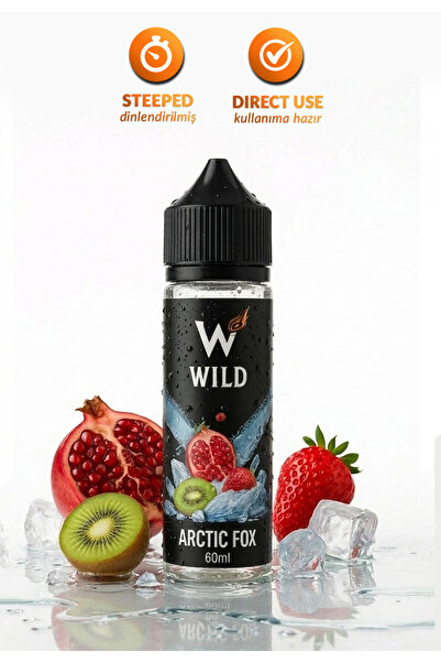 WILD Arctic Fox 60ml Premium Aroma - Dinlendirilmiş Hazır Mix Aroma - Nar, Ki...