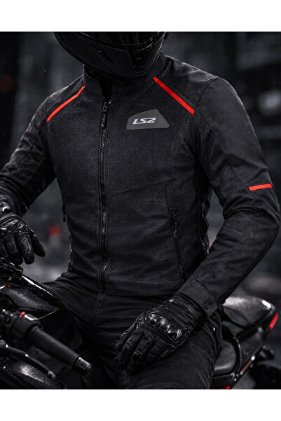 LS2 BREEZE MONT SİYAH-KIRMIZI