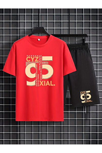 LAVİTTA Shorts t-shirt - shorts bottom top tracksuit set Printed Oversized cr...