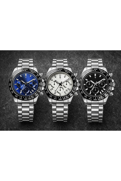 QUARTZ Erkek Çelik Kordon Spor Klasik Kol Saati – 3 Farklı Model