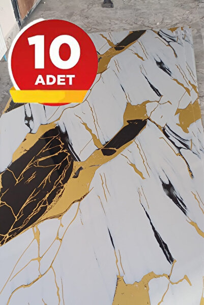 BienHome 10 Adet, 30x60Cm Kendinden Yapışkanlı Duvar Kağıdı Esnek Köpük Panel...