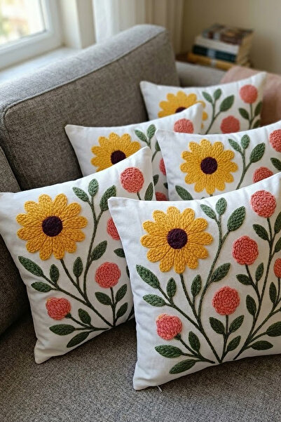 Çt Çeyizci Tekstil 4τμχ Θήκη διακοσμητικού μαξιλαριού , Ψηφιακό τύπωμα τμχ Δι...