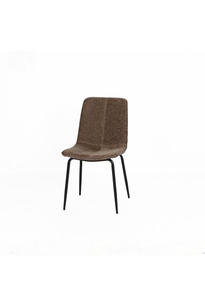 Arnohome كرسي طعام مخملي مودرن بقواعد معدنية سوداء