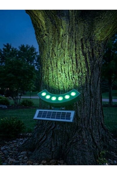 gaman Güneş Enerjili Su Geçirmez Dış Mekan Ağaç Spotu 6 Ledli Solar Bahçe Dek...