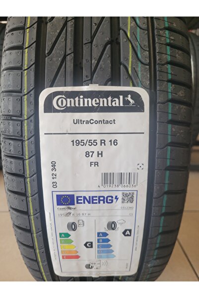 Continental 195/55R16 Ultra Contact 87H FR Set olarak (4 ADET) A serisi 69db ...