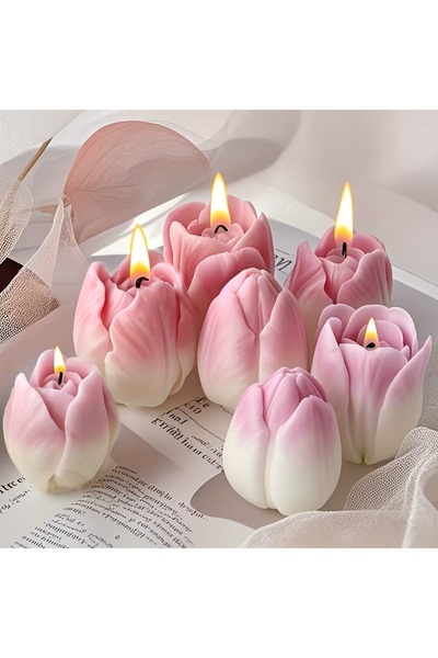 victiny Lumanari 7 lalele parfumate din ceara naturala de soia 100%