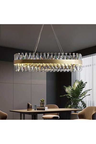 RFAN LED Chandelier RFAN, Model 8832/750*300, Crystal Texture, Metal, 74W, Gold