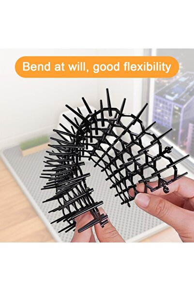 EXPEL SİYAH Kedi Matı 10 parça uzaklastırcı 2.5 metre ürün SİYAH gaba plastik