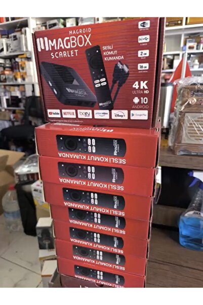 MAGBOX Scarlet Magroid 4K Ultra HD Android TV Box-2GB RAM/16GB Hafıza-Akıllı ...
