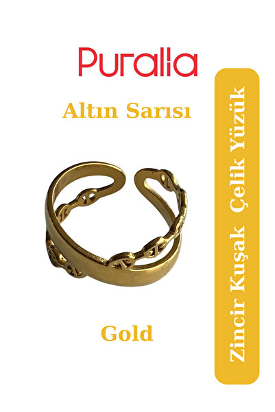 Puralia Chain Belt Adjustable Steel Ring