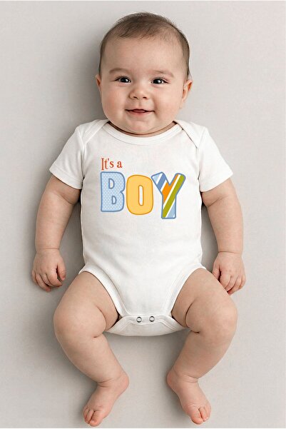 SEDİRLİ قميص أبيض بأكمام قصيرة بتصميم للأولاد مطبوع من بيبي زيبين برقبة دائري...