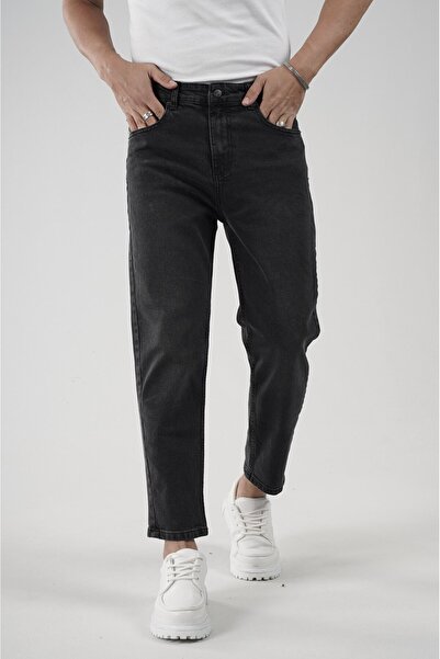 king brich Stretch Fabric Boyfriend Mold Ankle-Length Men's Jeans