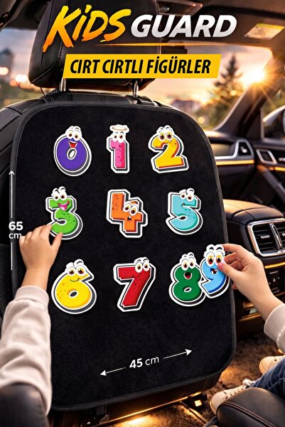 GM-DESIGN مجموعة أنشطة الترفيه والسفر للأطفال من كيدز جارد، تُثبت على ظهر مقع...