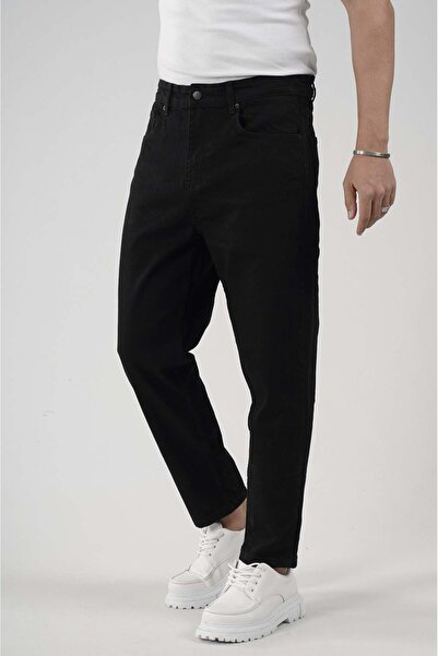 king brich Stretch Fabric Boyfriend Mold Ankle-Length Men's Jeans