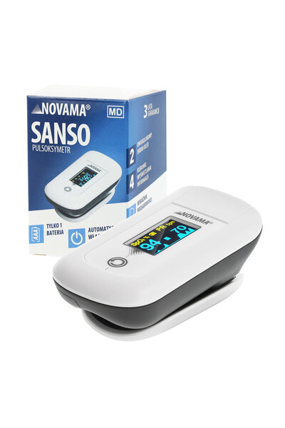 Novama Pulsoximetru Sanso, masoara saturatia de oxigen din sange si pulsul