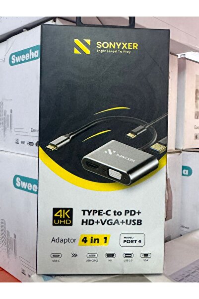 sonyxer تحويله اتش دي ام اي و في جي اي من الايفون او اي جهاز تايب سي الى التل...