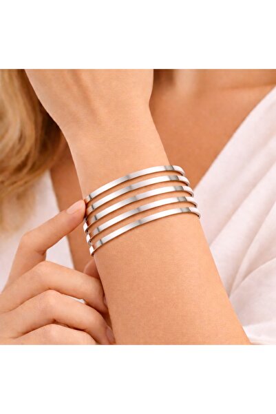 Gekas Kuyumculuk 925 Ayar 5 Adet Gümüş 7 Gram Kibrit Çöpü Bilezik