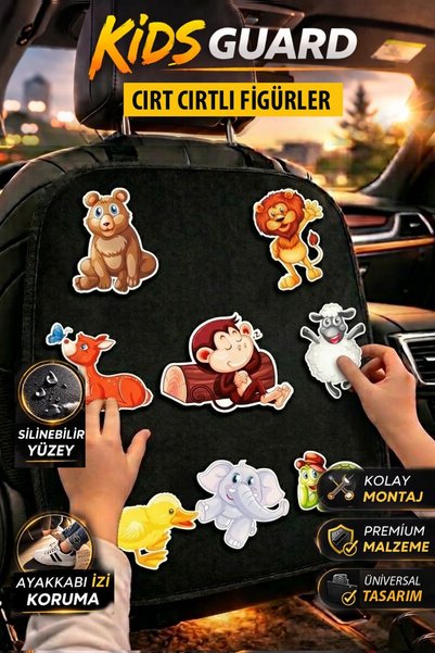 GM-DESIGN Kids Guard Car Seat Back Child Entertainment and Travel Activity Set
