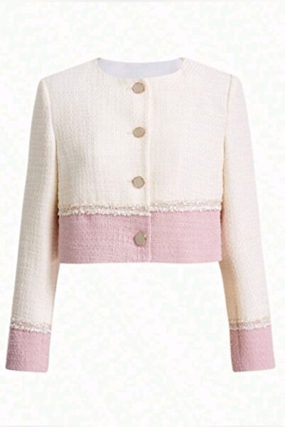 OEM Voguet Women's Jacket, White/Pink, L