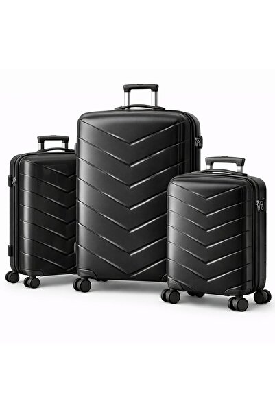 Shamouk 3-piece hard-shell luggage set – TSA lock – 360° wheels