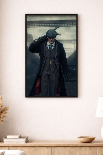 BuzzDesigns Peaky Blinders Thomas Shelby – Vintage Tablosu (Çerçeve Seçenekli)