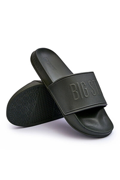 Big Star Shoes Men's Light Foam Slippers Big Star MM174324 Dark Green 44