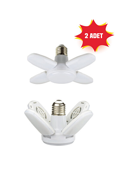 Noas Manolya LED Ampul 20W – Beyaz Işık, Katlanabilir Kanatlı 2 ADET GÖNDERİL...