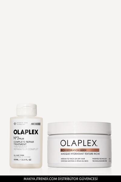 Olaplex Bond Treatment Duo - Kalın Telli Saçlar İçin Bağ Güçlendirici, Anında...
