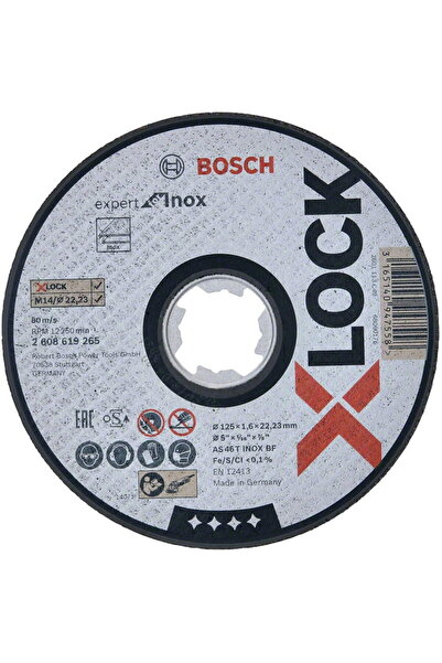Bosch Disc de tăiere X-LOCK Expert pentru oțel inoxidabil 125 mm drept