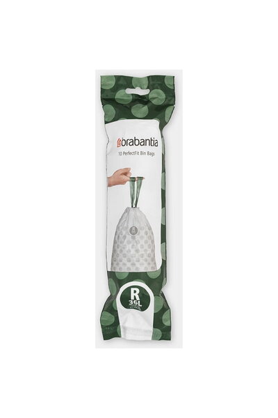 Brabantia PerfectFit Bin Liner Type R, 36 L, 10 Bags