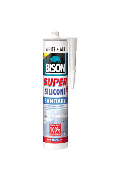 Bison Silicon sanitar SUPER Alb 280ml