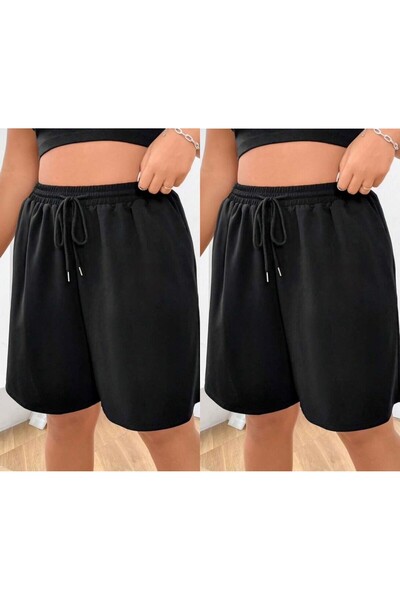 TORUK MAKTO Σετ 2 τεμαχίων Unisex Σορτς από χτενισμένο βαμβάκι σε κανονική, ά...