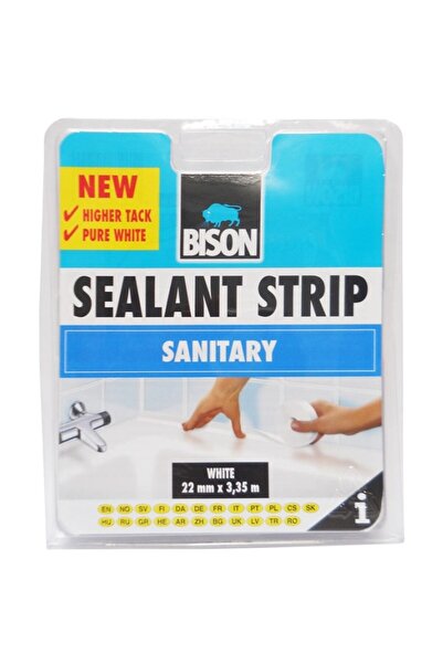 Bison Bandă de etanșare din silicon alb 38 mm x 3,35 m