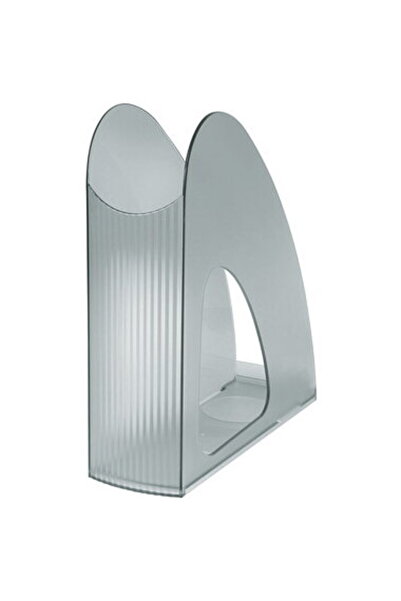 HAN Suport vertical din plastic pentru cataloage duble - gri transparent