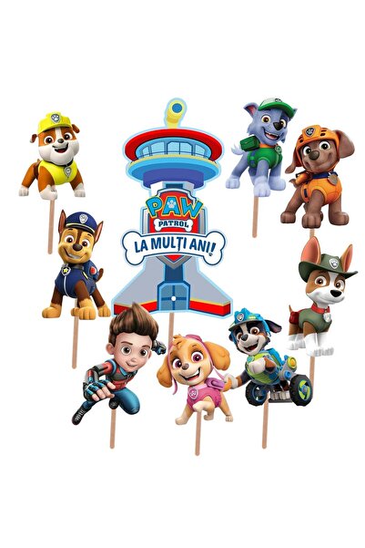 PersonalizatCuStil Figurine tort Patrula Catelusilor set 9 piese – decor tort...