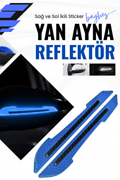 Baghes Auto Vehicle Side Mirror Reflector Sticker Side Mirror Protector Stick...