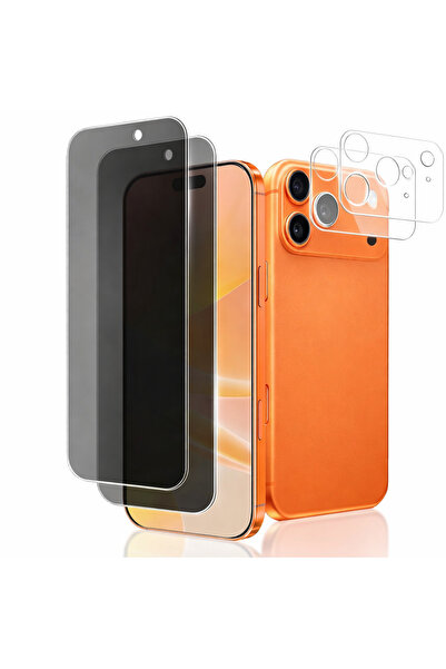 aheaks واقي شاشة من الزجاج المقوى لهاتف iPhone 17 Pro Max مع حماية لعدسة الكا...